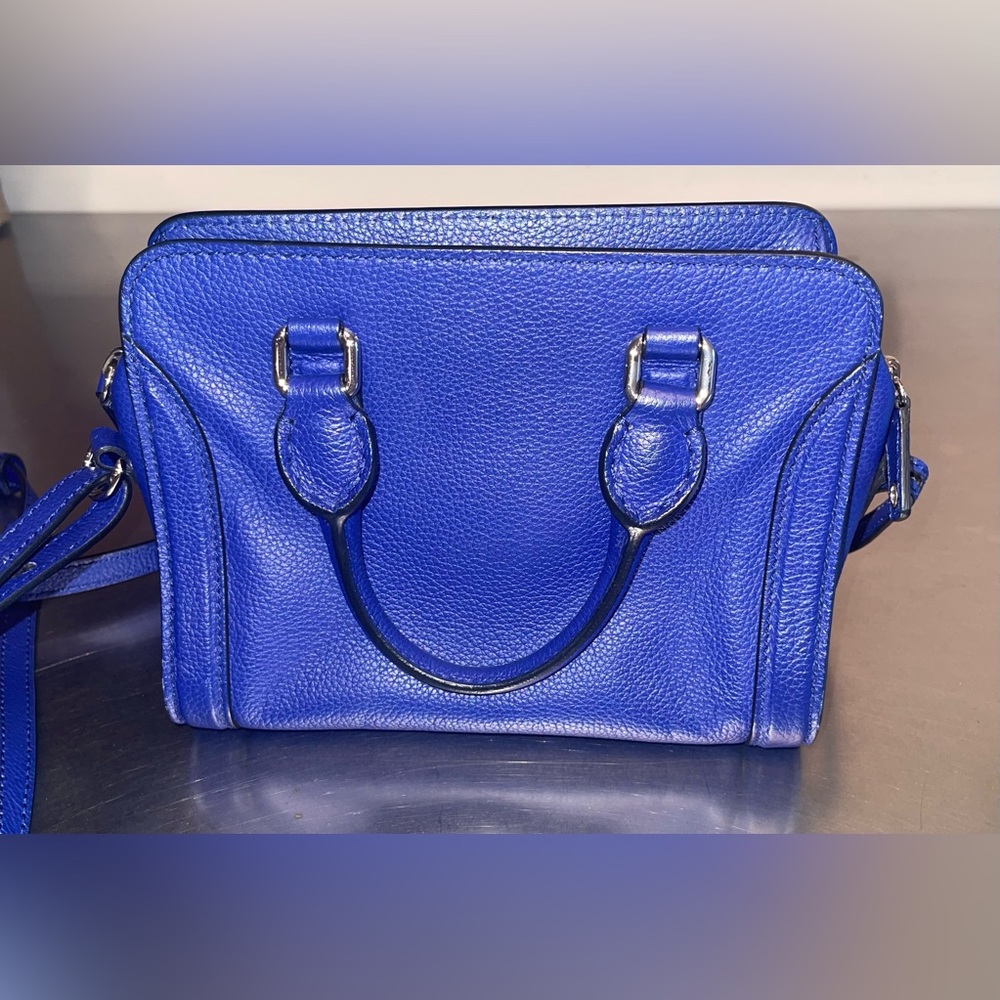 Alexander McQueen Pebbled Leather Mini Padlock Top Handle Bag